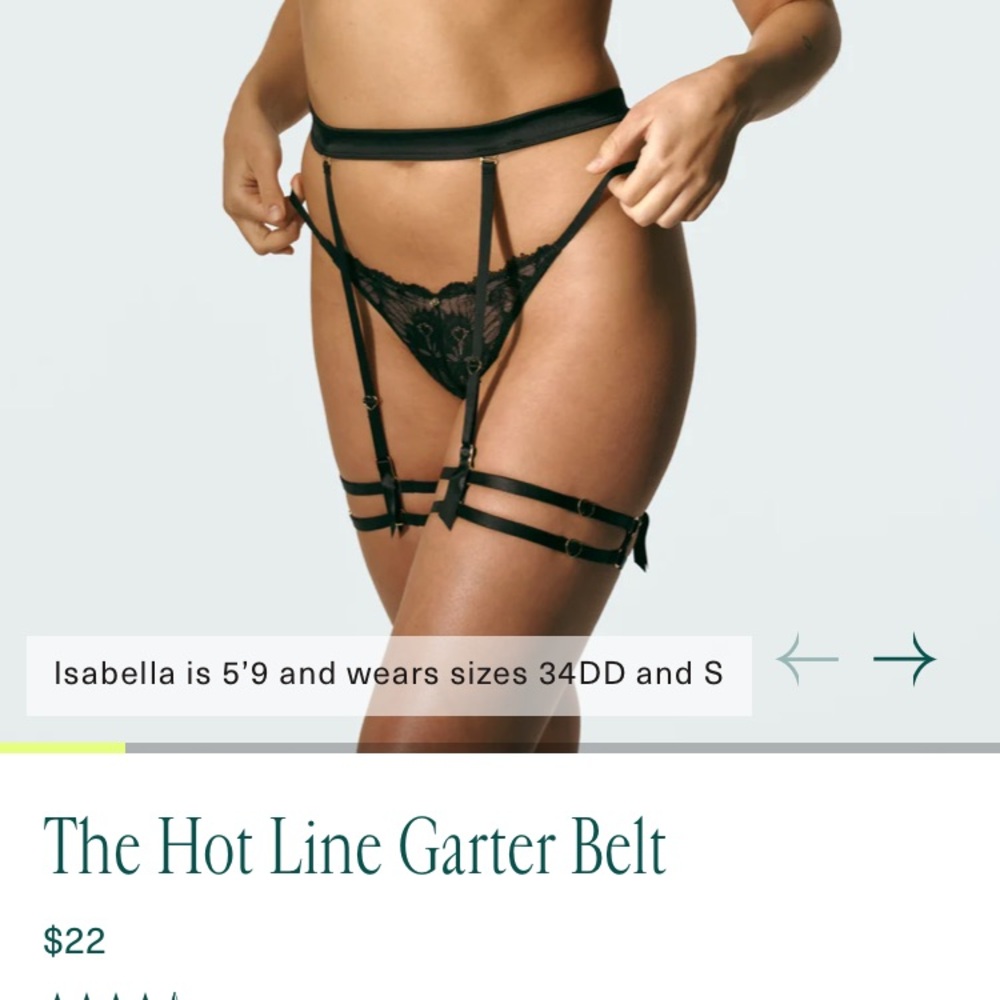 SYRN The Hot Line Garter Belt
